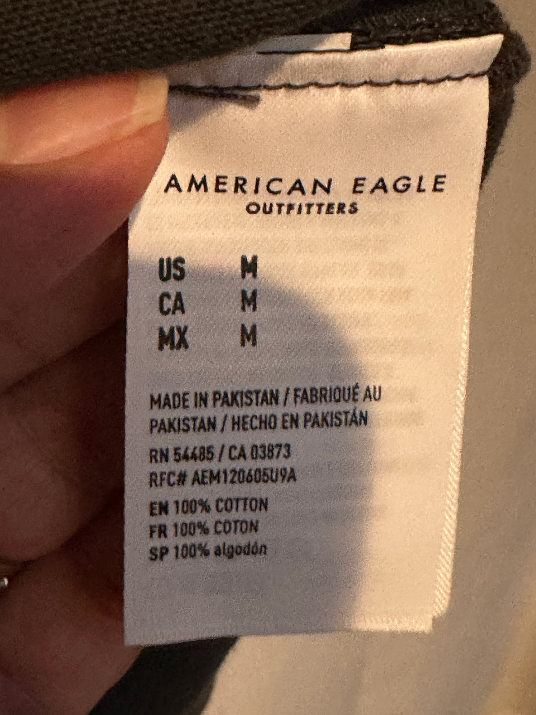 Men’s American Eagle Charcoal Gray Jersey Size M
