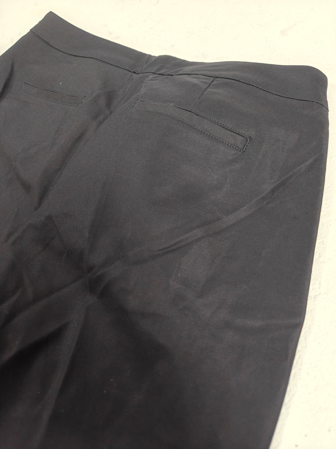 Womens NIC+ZOE Perfect Straight Leg Pants Black Size 8 NWT