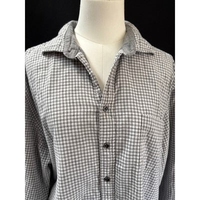 Rodd & Gunn Mens Grey Checkered Long Sleeve Button-Up Shirt Size XXL