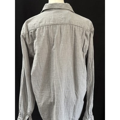 Rodd & Gunn Mens Grey Checkered Long Sleeve Button-Up Shirt Size XXL