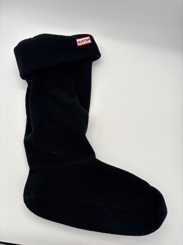 Women’s Hunter Size 9 Clay Gray Rain Boots w/ Black Fleece Socks
