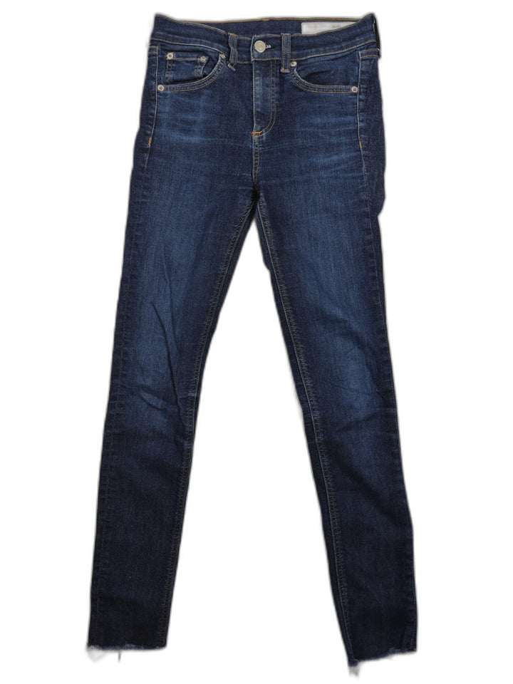 Womens Rag &amp; Bone Skinny Jeans Blue Size 24