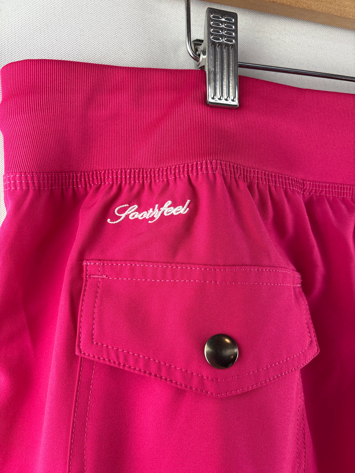 Women’s Soothfeel Size 2XL Hot Pink Cargo Activewear Capris