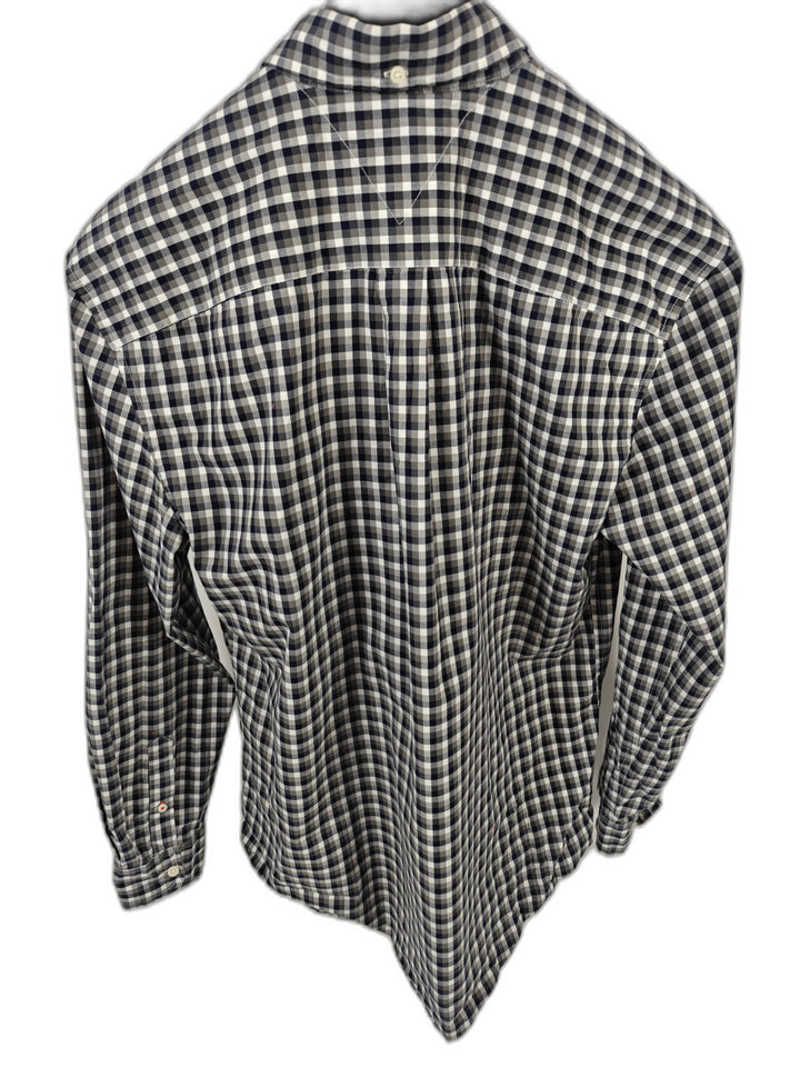 Mens Tommy Hilfiger Button Down Shirt Blue Plaid XL