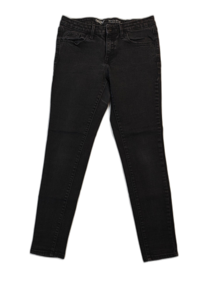 Women Mossimo Denim Skinny Jeans Black Size 6 Short