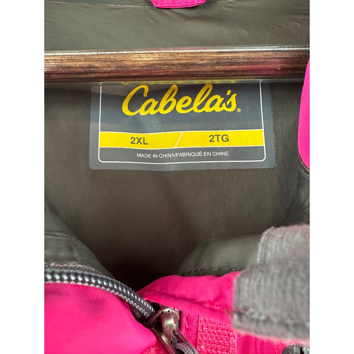 Women’s Gore-Tex Cabela Pink Raincoat Windbreaker Size 2X