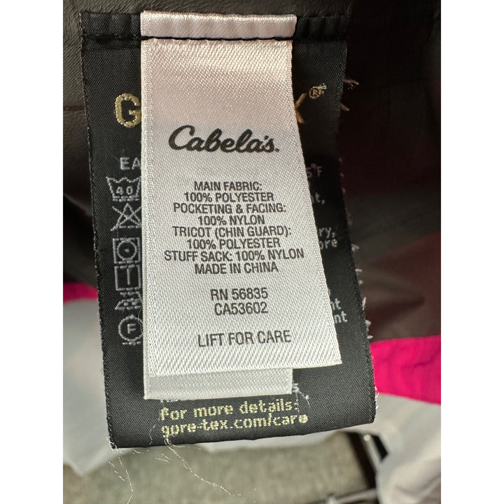 Women’s Gore-Tex Cabela Pink Raincoat Windbreaker Size 2X
