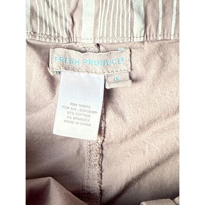 Women’s Fresh Produce Grey Capri Cargo Pants Sz 1X