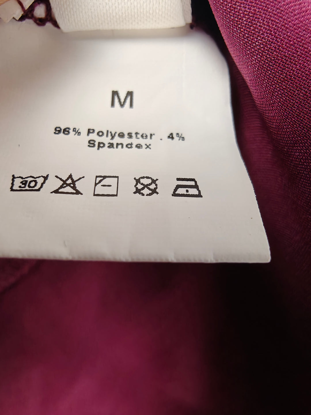 Women Lyaner Cowl Neck Blouse Burgundy Size M