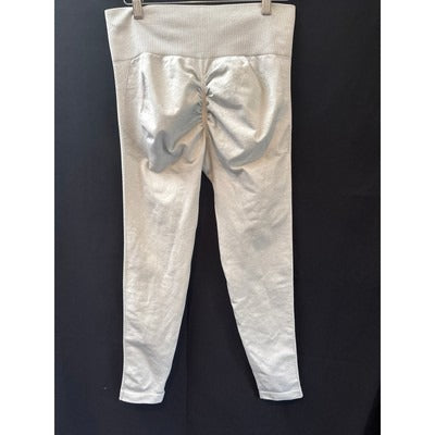 High-Waisted Light Gray Leggings For Women