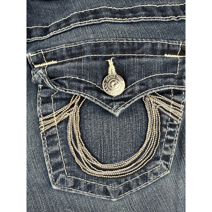True Religion Womens Blue Denim Jeans Size 29 Made In USA
