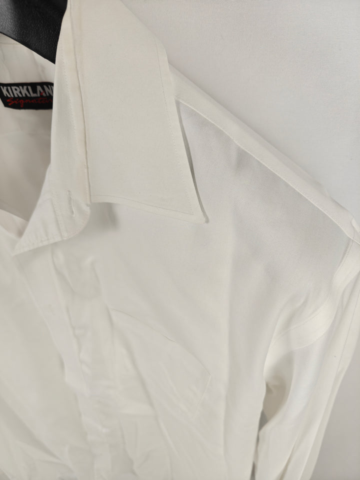 Men’s Kirkland Signature Dress Shirt White 17.5 36