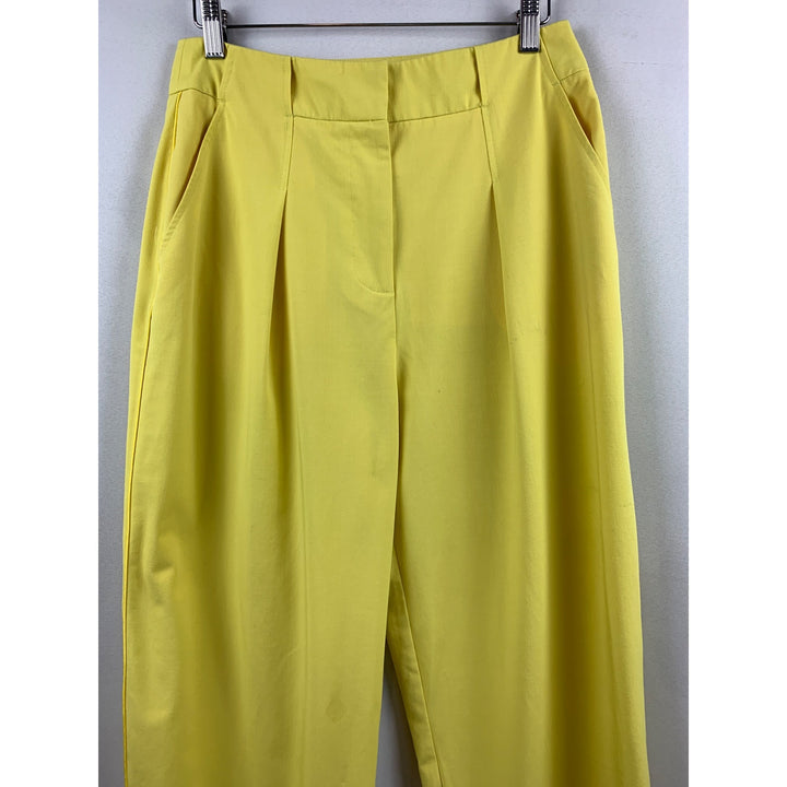 Tanya Taylor Womens Yellow Tailored Pants Size 6