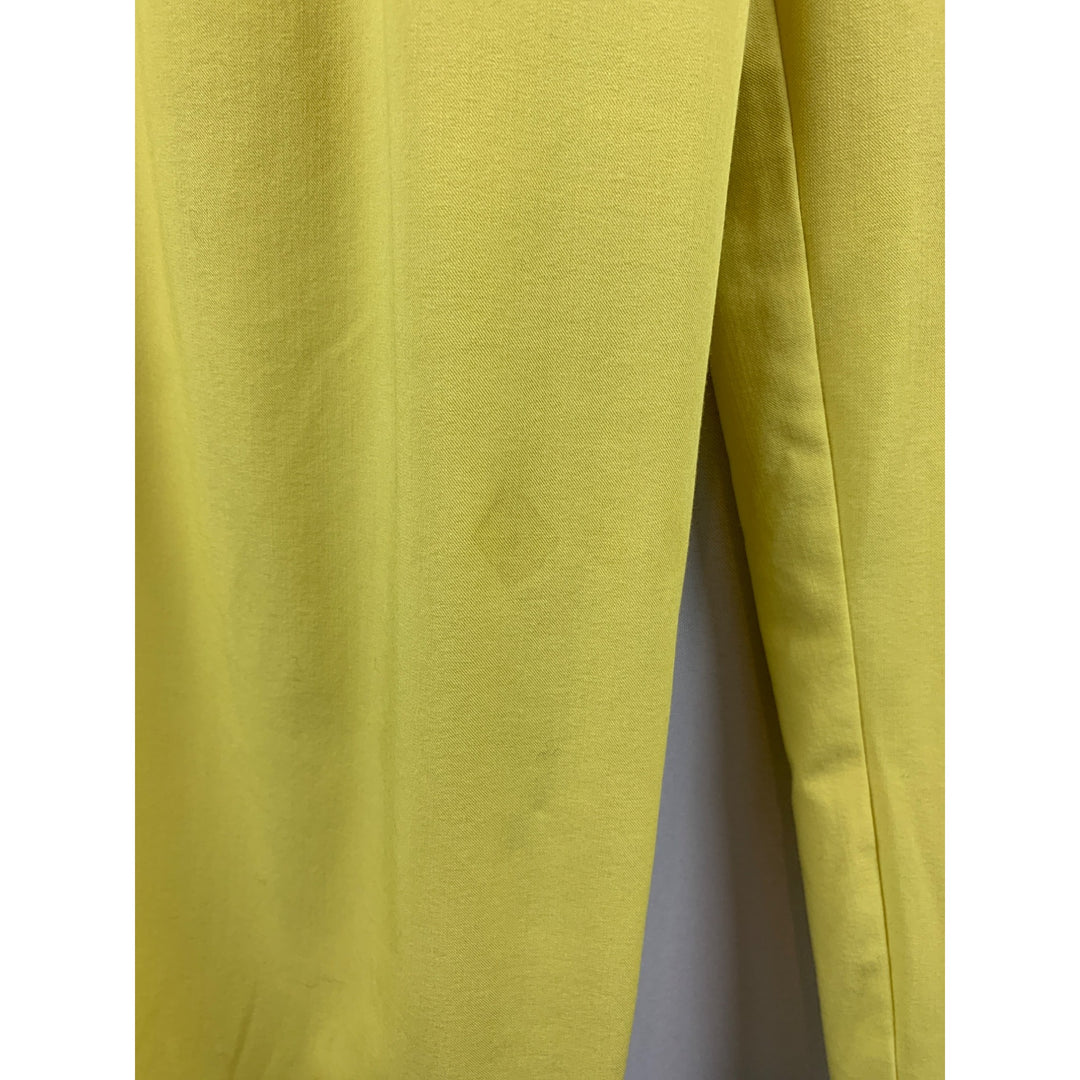 Tanya Taylor Womens Yellow Tailored Pants Size 6