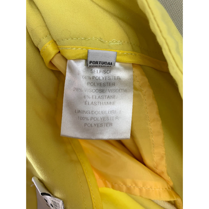 Tanya Taylor Womens Yellow Tailored Pants Size 6