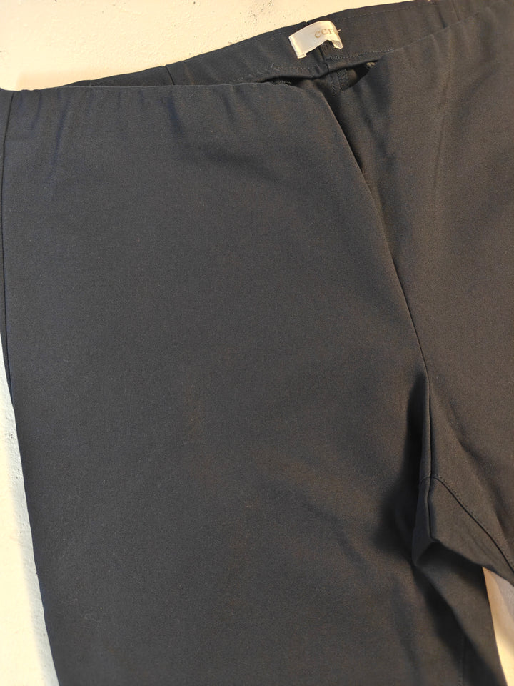 Women Ecru Straight Leg Pants Navy Size 14
