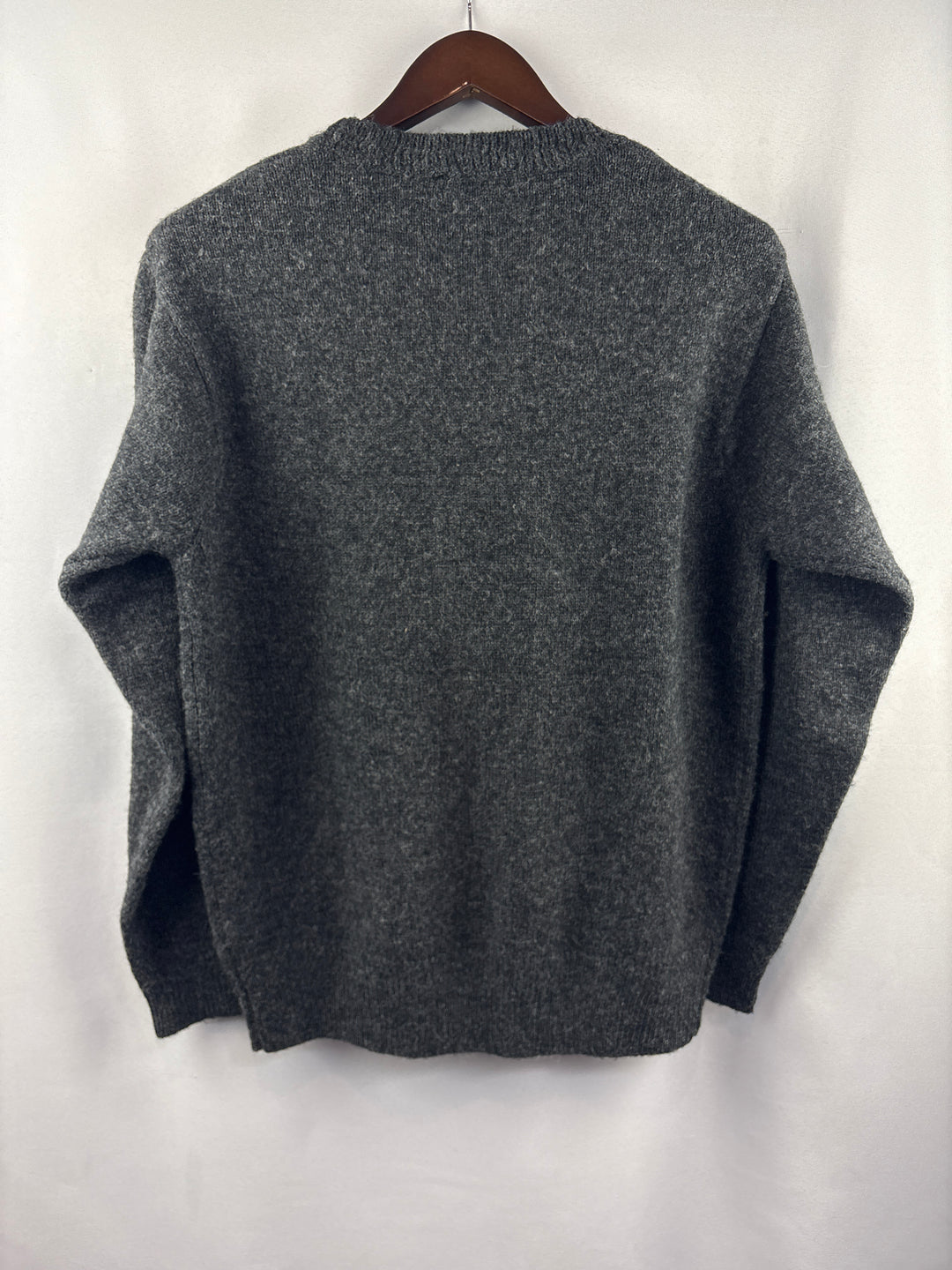 Men’s Pendleton Small Dark Gray Shetland Wool Sweater