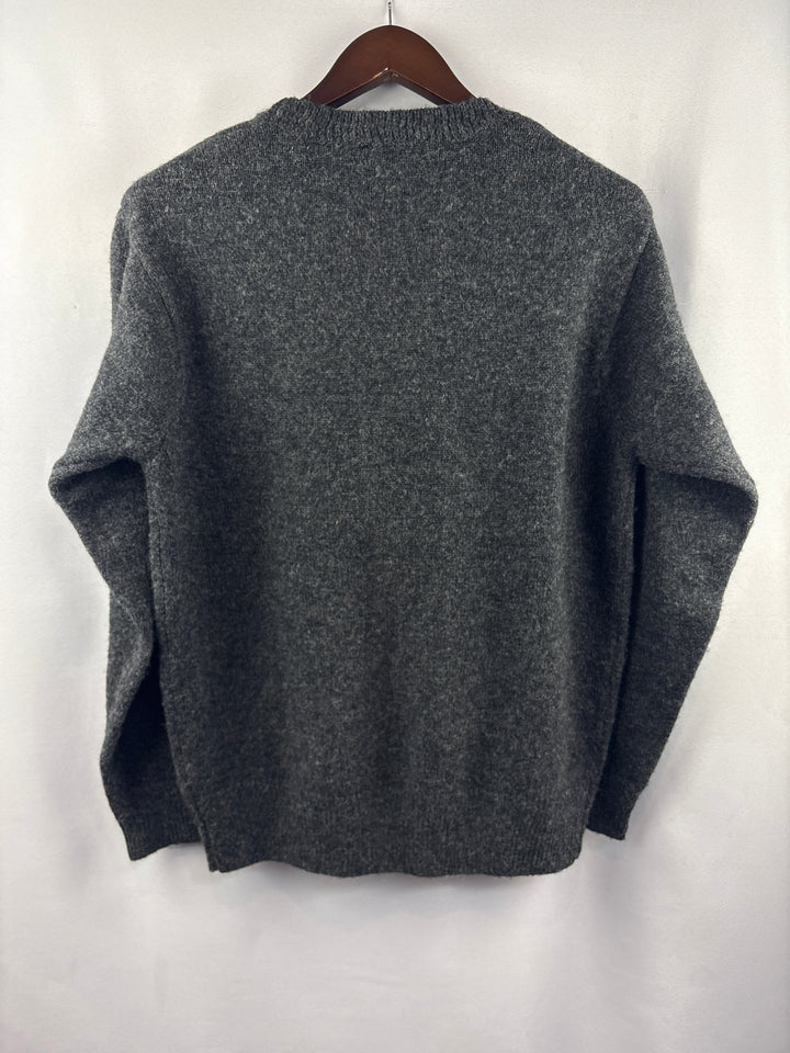 Men’s Pendleton Small Dark Gray Shetland Wool Sweater