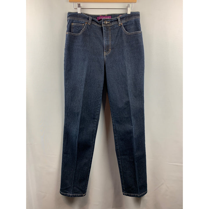 Women's Gloria Vanderbilt Dark Blue Denim Jeans Size 10