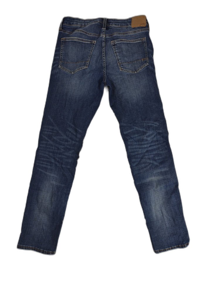 Mens Aeropostale Skinny Distressed Blue Jeans 32x32