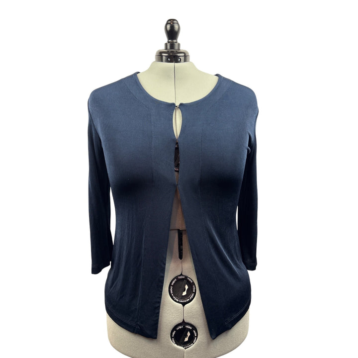 Women’s Chico’s Travelers Size 2XL Navy Cardigan with Invisible Buttons