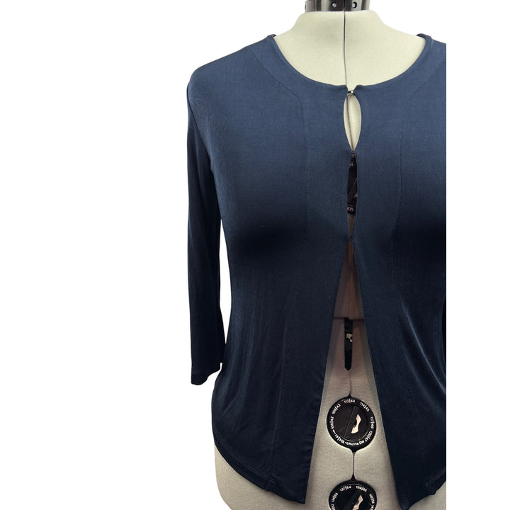 Women’s Chico’s Travelers Size 2XL Navy Cardigan with Invisible Buttons
