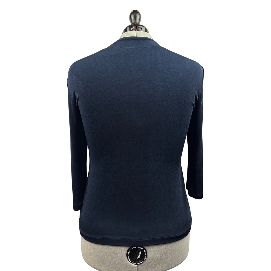 Women’s Chico’s Travelers Size 2XL Navy Cardigan with Invisible Buttons