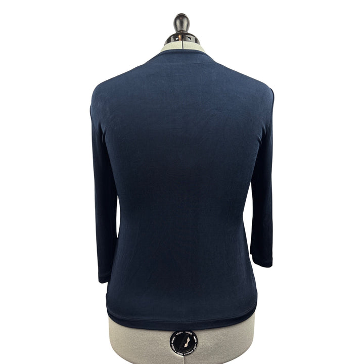 Women’s Chico’s Travelers Size 2XL Navy Cardigan with Invisible Buttons