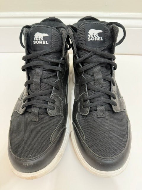 Sorel Explorer II Sneaker Mid WP Waterproof High Tops Black Sz10