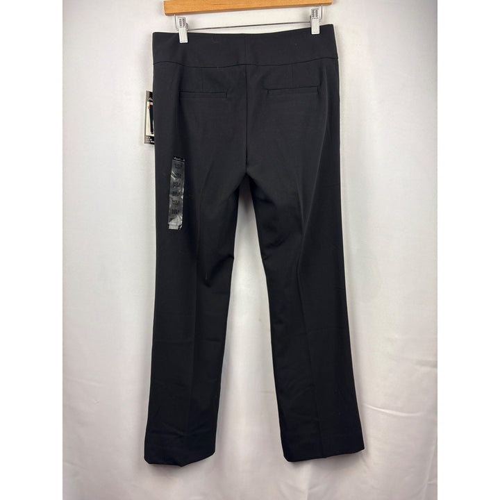 Women’s Kenneth Cole Size Petite 4 Black Slacks with Faux Pockets