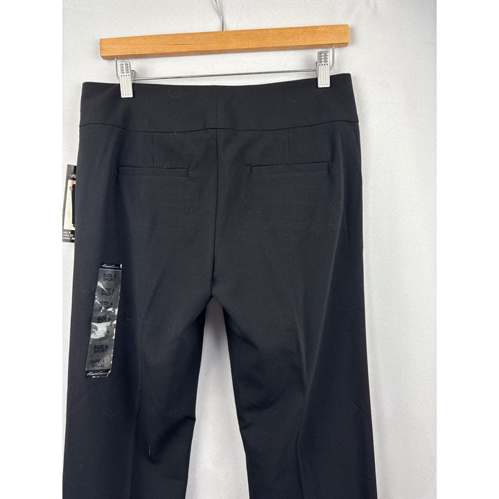 Women’s Kenneth Cole Size Petite 4 Black Slacks with Faux Pockets