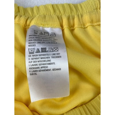 Yellow Tiered Maxi Skirt By Linea Louis DellOlio XL 33" Length