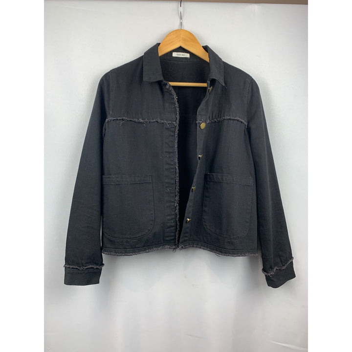 Women's Mod Ref Black Denim Jacket Size M