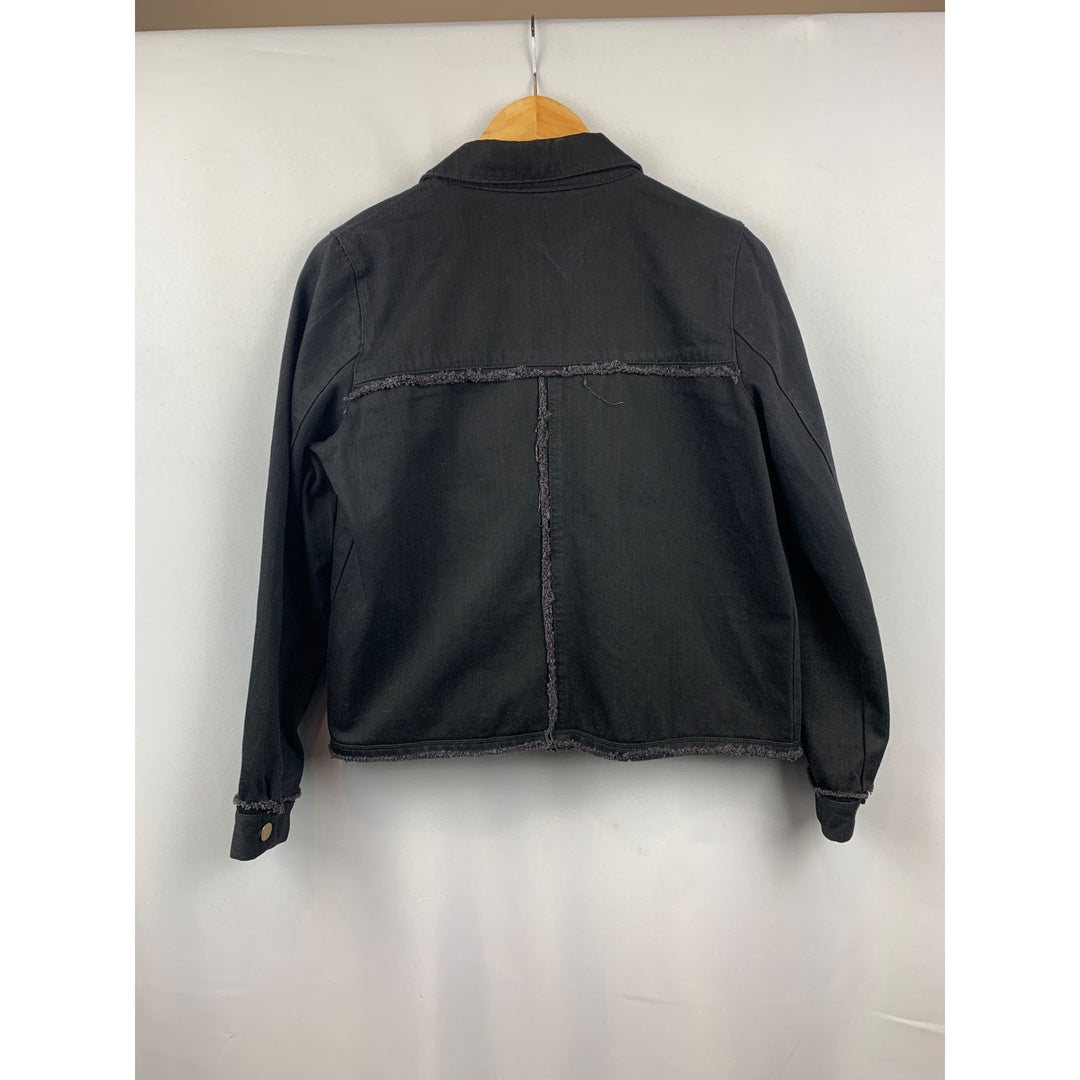 Women's Mod Ref Black Denim Jacket Size M