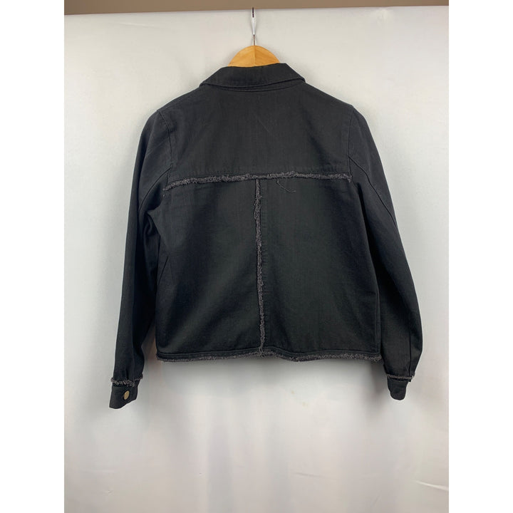 Women's Mod Ref Black Denim Jacket Size M