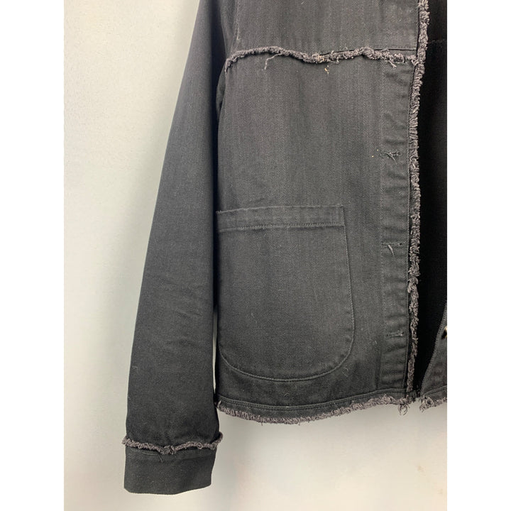 Women's Mod Ref Black Denim Jacket Size M