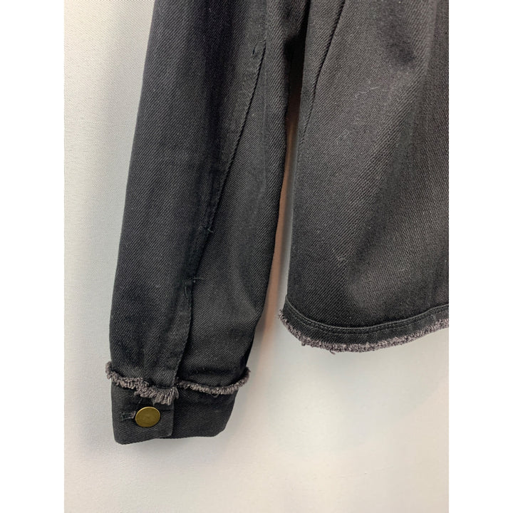 Women's Mod Ref Black Denim Jacket Size M