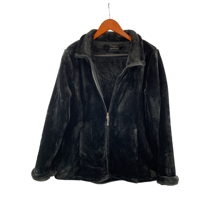32 Degrees Heat Vintage Black Faux Fur Jacket M