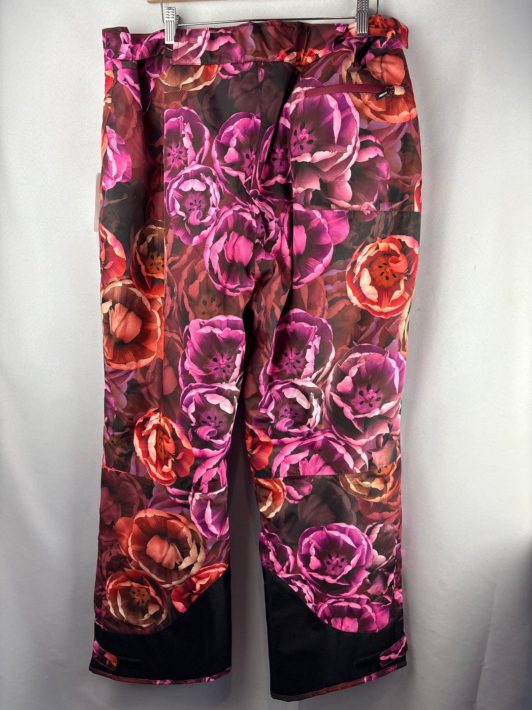 Women’s Ulla Popken Size 18 Pink &amp; Orange Floral Ski Pants