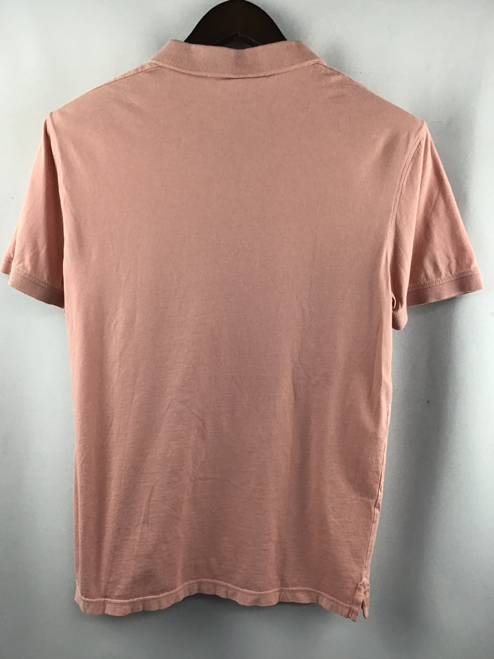 Women’s AllSaints Dusty Pink Polo Shirt Size Medium