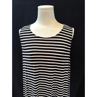 Women’s Old Navy Black Striped Sundress Sz XL