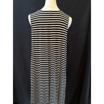 Women’s Old Navy Black Striped Sundress Sz XL
