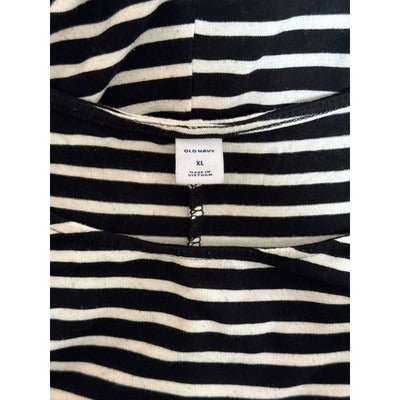 Women’s Old Navy Black Striped Sundress Sz XL
