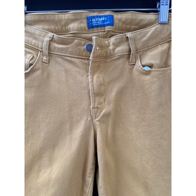 Old Navy Rockstar Womens Mid-Rise Khaki Skinny Jeans Size 8