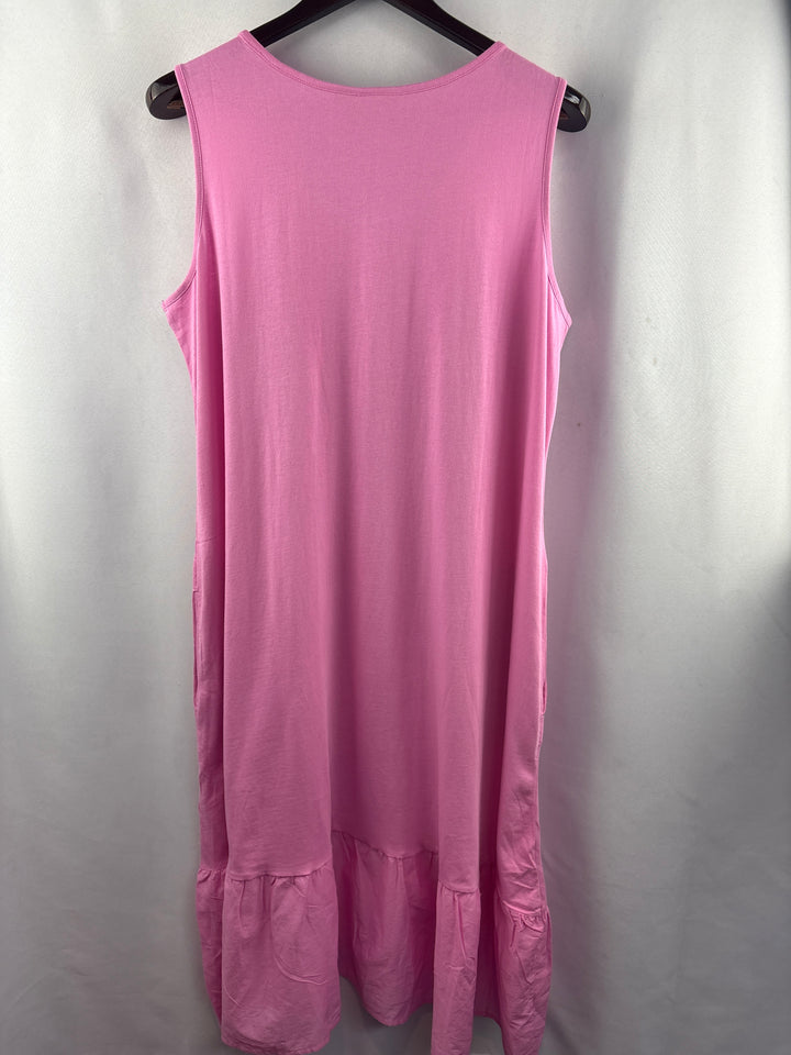 Women’s LOGO Lori Goldstein XL Bubblegum Pink Maxi Dress