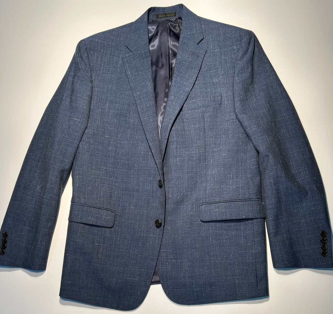Lauren Ralph Lauren Men’s 42R Blue Wool Linen Blend Blazer Sport Coat