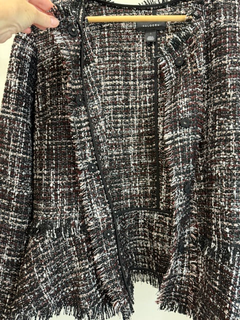 Halogen Fringe Tweed Jacket Sz1(12-14)