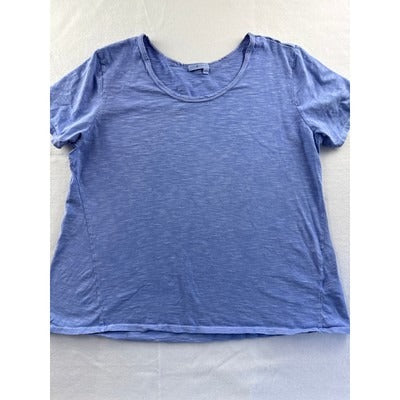 Fresh Produce Womens Blue Short Sleeve Cotton T-Shirt