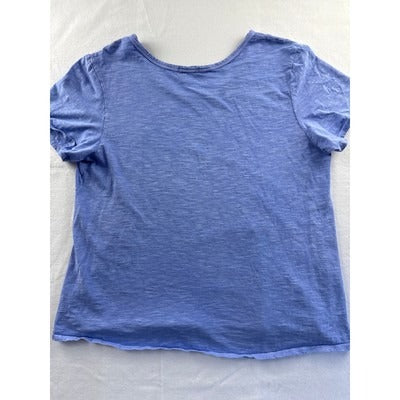 Fresh Produce Womens Blue Short Sleeve Cotton T-Shirt