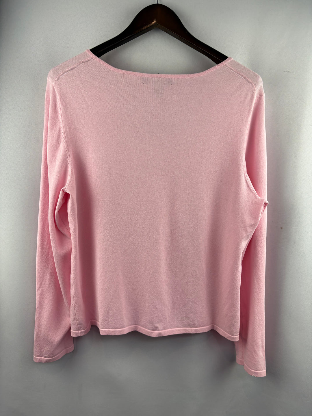 Women’s Cable & Gauge XL Bubblegum Pink Long Sleeve Blouse